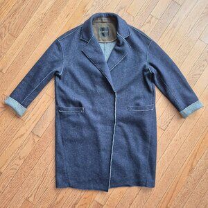 Puella Denim Look Knit Jacket Blazer Coat S/M